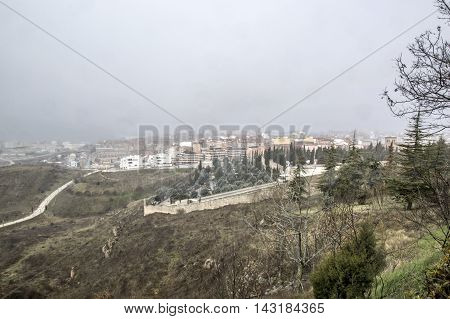 Soria froma Castle park in Soria, Castilla leon, Spain