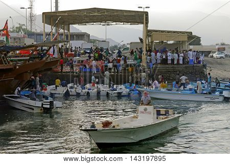 Dibba / Oman - JUNE 09, 2015 - Port of Dibba, OMAN.