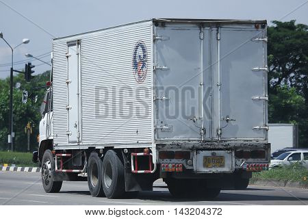 CHIANGMAI THAILAND -JULY 27 2016: Private Old Hino Cargo truck. On road no.1001 8 km from Chiangmai Business Area.