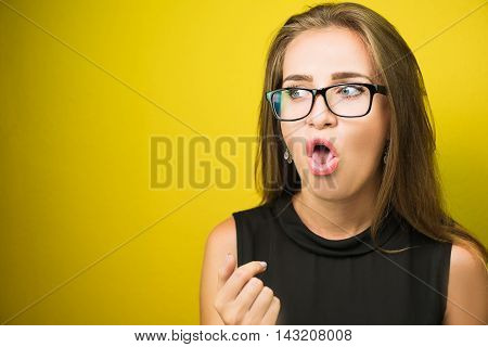 Business Womain Showing Disgust