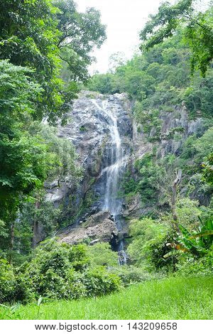 Klonglan waterfall The famous waterfall in Kamphaeng Phet province National Park Thailand