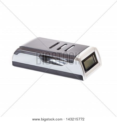 New Battery charger isolated on white background