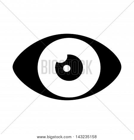 eye look vision organ human see view watch vector illustration