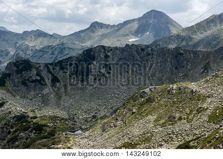 Panorama from Banderitsa pass to Banderishki Chukar peak,  Pirin Mountain, Bulgaria