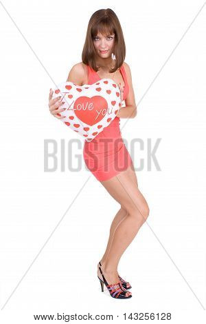Happy Valentine's Day. Face portrait with smile