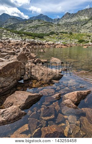 Amaing view of Musalenski lakes and Musala peak, Rila mountain, Bulgaria