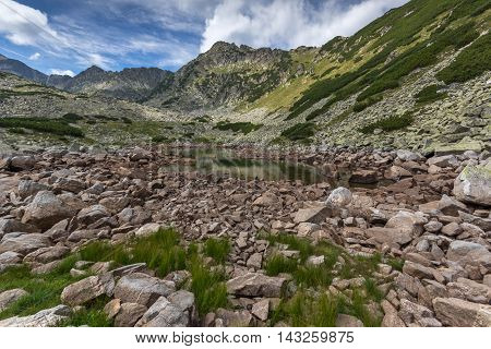Amazing Panorama of Rocky Hills in Rila mountain, Bulgaria