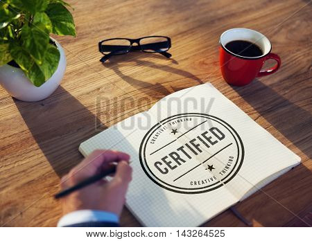 Certified Guarantee Warranty Verify Stamp Word Concept