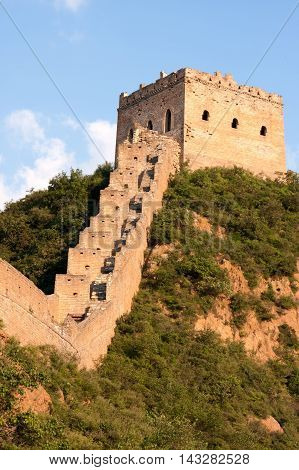 The Great Wall of China near JinShanLing Miyun District Hebei China.