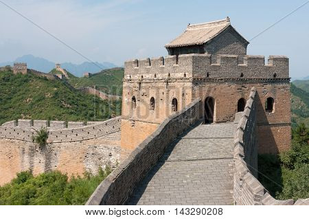The Great Wall of China near JinShanLing Miyun District Hebei China.