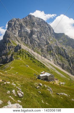 Kamnik saddle in Kamnik Savinja alps, Slovenia