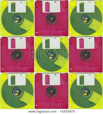 Micro diskette farver
