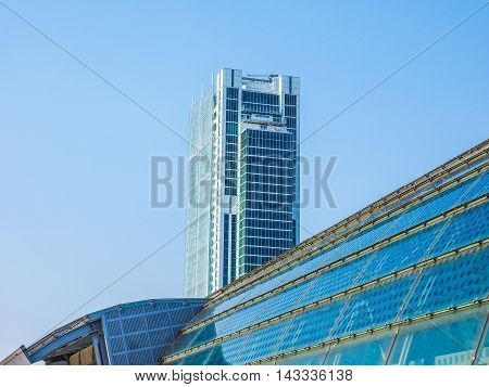 Intesa San Paolo Skyscraper In Turin (hdr)