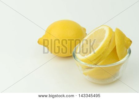 food fresh juice lemon isolated on white background