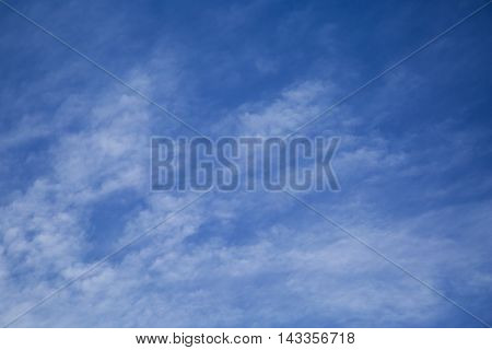 Material obtained by photographing the blue sky and clouds.