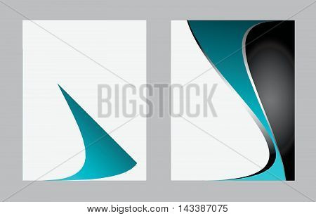 Abstract vector modern flyer brochure design templates. Vector