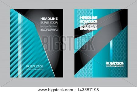 Stylish presentation of business poster, flyer layout template