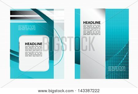 flyer, brochure or magazine cover vector template