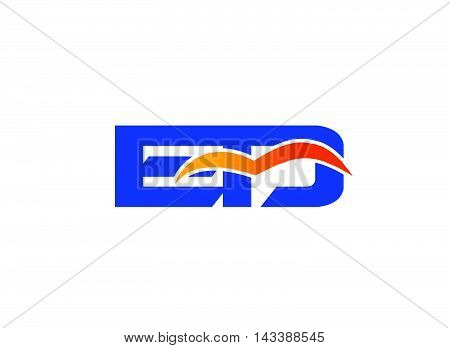 ED Logo. ED company linked letter logo