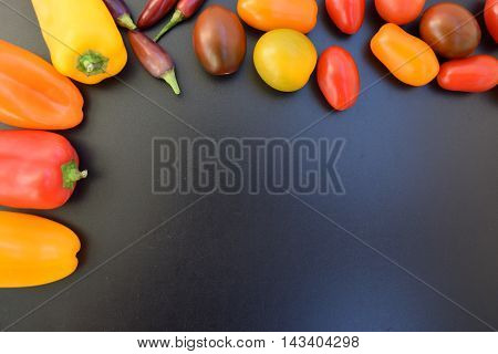 Fresh vegetables background place for text. Healthy eating concept. Ripe vegetables. Fresh vegetables.