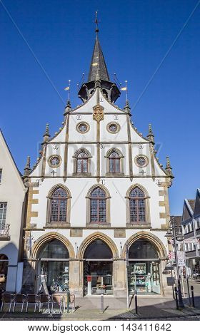STEINFURT, GERMANY - AUGUST 17, 2016: Town hall in the historical center of Steinfurt, Germany