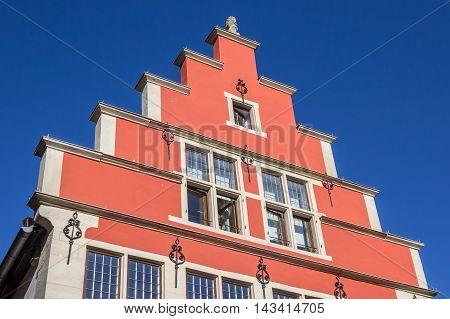 Facade Of A Historical Red Building In Steinfurt