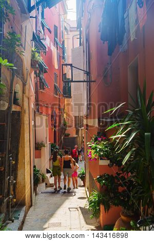 Alley In Vernazza, Cinque Terre, Italy