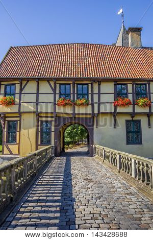 Bridge Leading To The Gatehouse Of The Steinfurt Castle