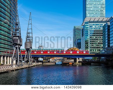 Dlr Train In London (hdr)