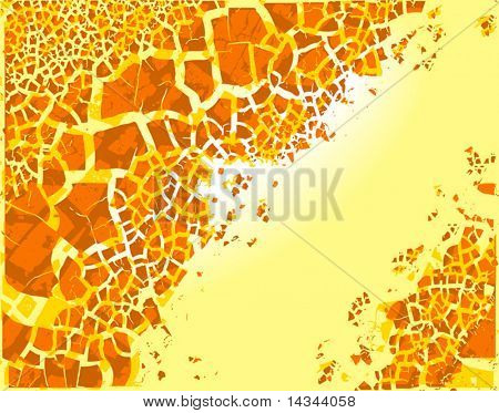 Ilustração abstrata vetoriais editáveis do grunge de fundo