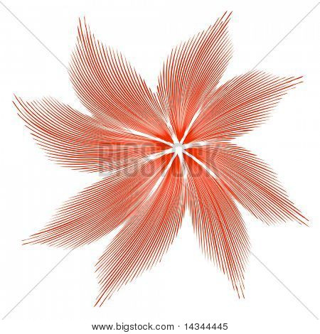 Disegno floreale astratto