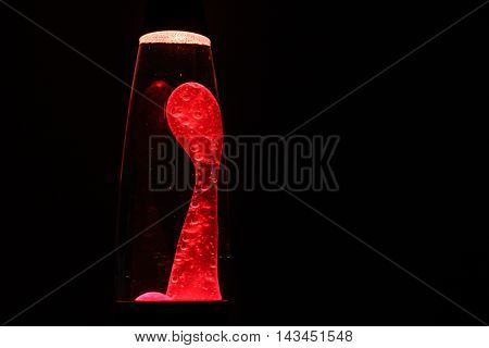 Red Lava Lamp Photography