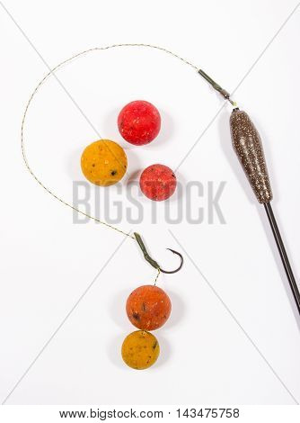 Carp Hook Boilies - Fishing Bait Close Up