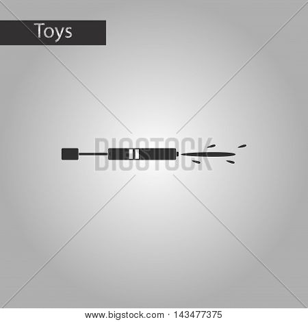 black and white style Kids toy water gun