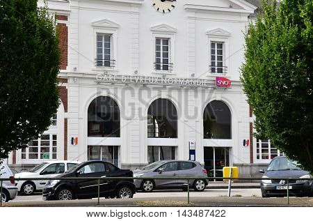 Evreux France - august 11 2016 : the train station