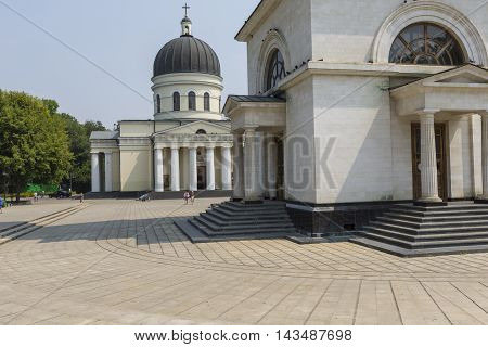 Chisinau, Moldova - July 30, 2016: Cathedral Park On July 30, 2016 In Chisinau, Moldova. Nativity Ca