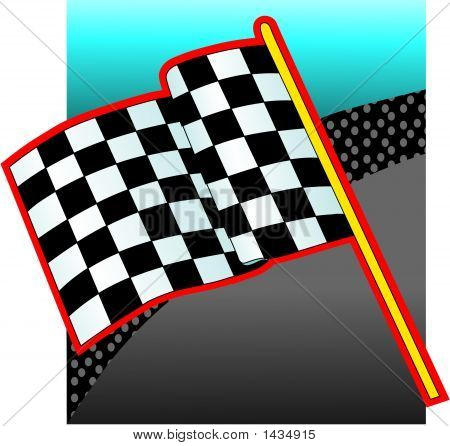 Race bil Flag.Ai