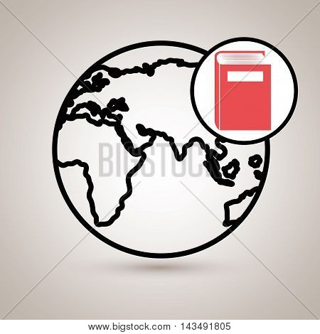book literature library icon vector illustration design