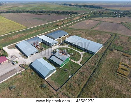 Hangar Of Galvanized Metal Sheets For Storage Of Agricultural Products