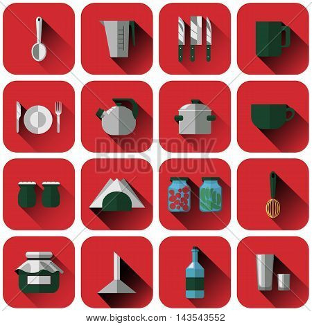 Set Of Different Kitchenware