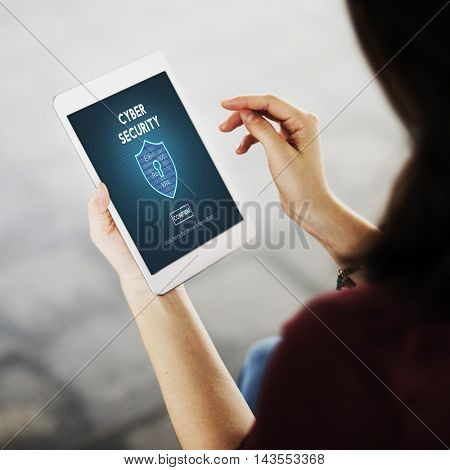 Cyber Security Privacy Protection Private Concept
