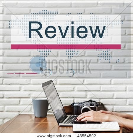 Review Audit Auditing Evalutate Report Rethink Concept