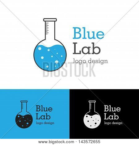 Logo design Blue lab, vector art for web and print