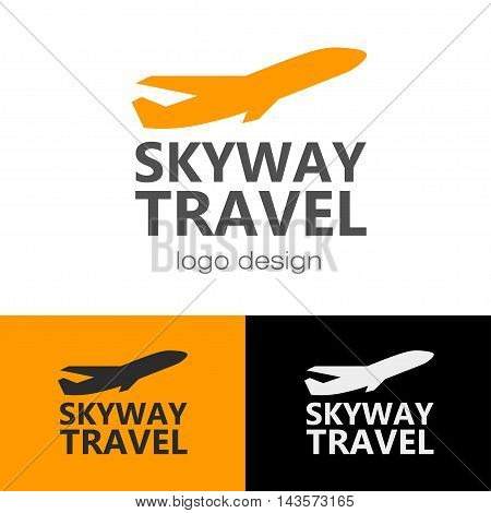 Logo design Skyway travel, vector for web and print