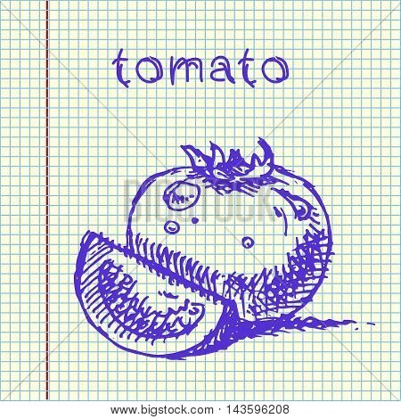Tomatoes Vector Illustration.
