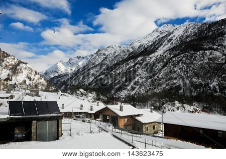 the beautiful mountains around bionaz in Valle d'Aosta