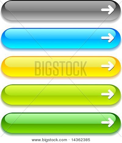 Web blanka knappar. Vektor illustration.