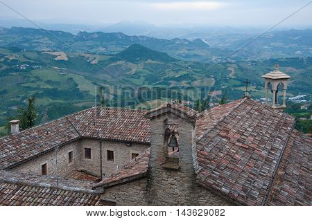 view of the valley from the city of San Marino