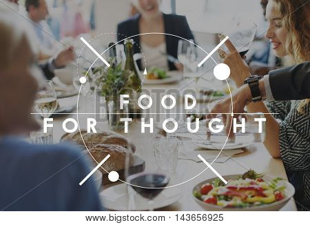 Discussion Diner Delight Eating Family Time Concept