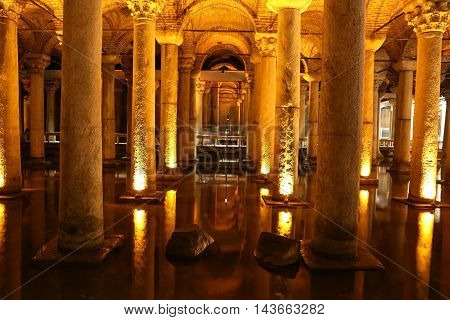 Basilica Cistern In Istanbul City